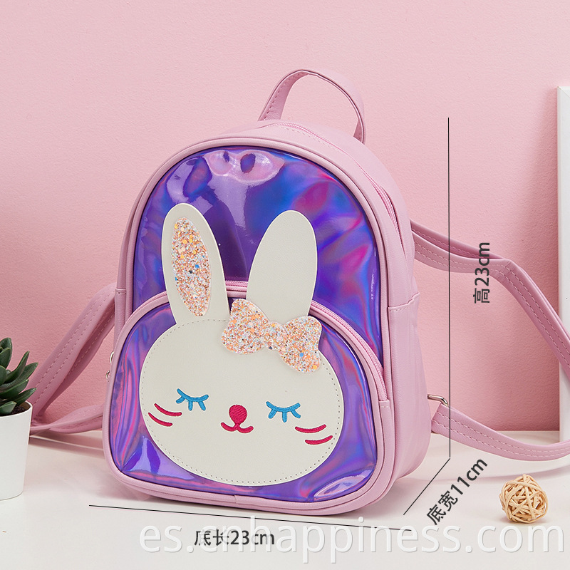 2022 Nuevos productos Viaje Holográfico Clear PVC Mochilas Logotipo personalizado Holograma Holograma Niños Baby Kindergarten Backpack Bag School